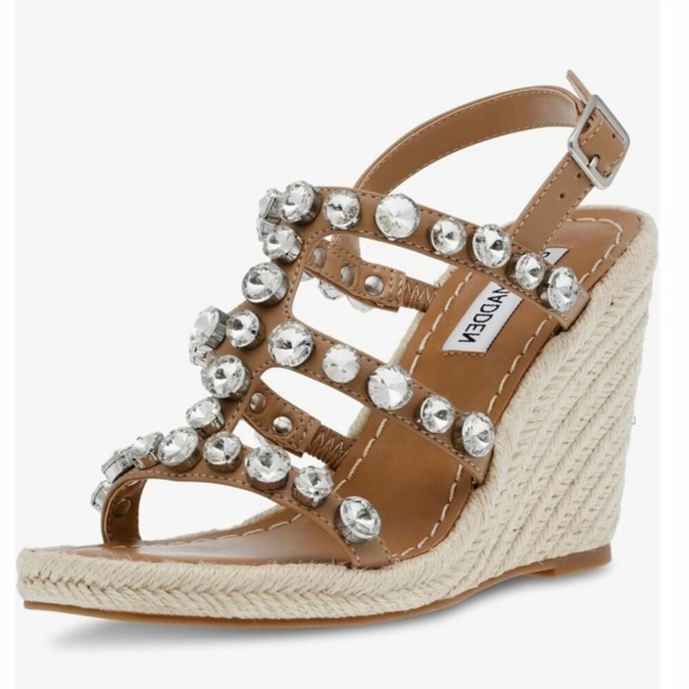 Steve Madden womens UprightWedge Sandal Sz 8.5